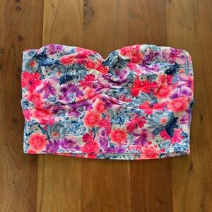 PINK Victoria's Secret Flower Longline Bandeau Bra NWT
